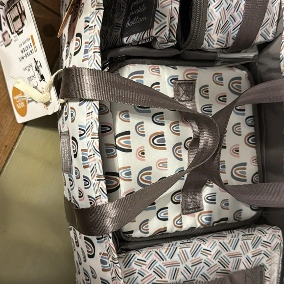 Petunia Pickle Bottom Multicolor Rainbow Tote - Picture 2 of 3